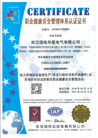 職業健康安全管理證書